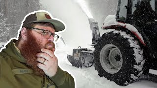 First Experiences With An Inverted Tractor Snowblower [upl. by Lenora]