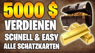 Red Dead Redemption 2 5000 Extrem einfach und schnell  Geheime Schatzkarten amp Fundorte TEIL 1 [upl. by Eibbor]