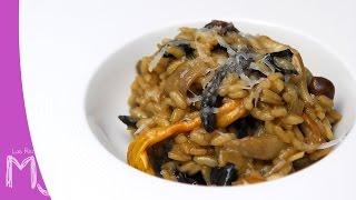 RISOTTO DE SETAS  Con caldo de pollo casero [upl. by Sreip]