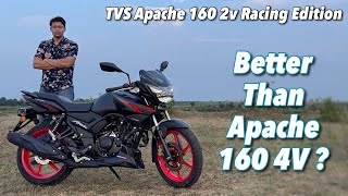 2024 TVS Apache RTR 160 2V Racing Edition Review  Better Than Apache 160 4V [upl. by Nahsin680]