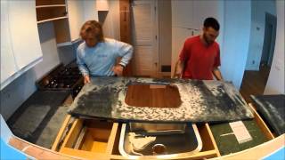 quotMarianaquot Soapstone countertop installation Ocean Grove NJ [upl. by Roderic]