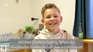 Der neue Chorleiter Ludwig Böhme des Windsbacher Knabenchor vor dem erstem Konzert [upl. by Weigle961]