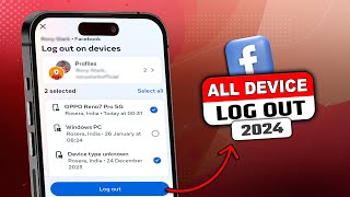 Facebook Logout all Devices 2024  facebook other Device Logout  FB Logout all Devices  New Update [upl. by Fadas]