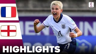 England vs France  Highlights  U17 Womens European Championship 11052024 [upl. by Neuburger]