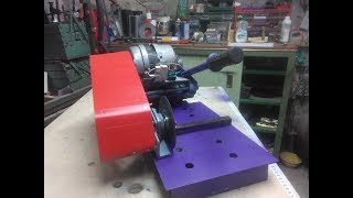 troncatrice con motore lavatrice 1parte DIY cuttingoff machine [upl. by Uhp237]