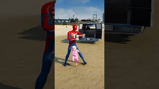 GTA 5  SPIDERMAN SAVE DOLPHIN 😎SHORTS [upl. by Lucania]