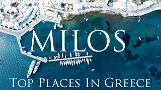 Milos🏝️ by Drone  Best Places in Greece  Santa Maria Village Resort amp Spa  June 2022 60FPS [upl. by Asyal]