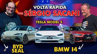 BYD SEAL X TESLA MODEL S X BMW I4 NA VOLTA RÃPIDA SERJÃƒO DOS FOGUETES NO DESAFIO DOS ELÃ‰TRICOS [upl. by Anirres]