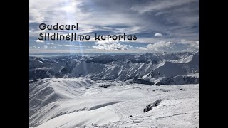 Gruzija Gudauri slidinejimo kurortas 2019 01 [upl. by Eerased8]