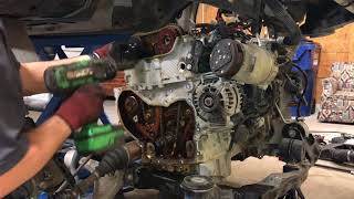 Step By Step 24 EcoTec Timing Chain Replacement [upl. by Esiuqram]