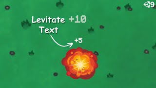 Floating text in 2d game unity  learn unity basics [upl. by Uriisa430]