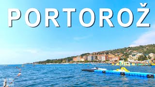 Portorož Slovenia  Beach resort and spa town on the Adriatic Sea [upl. by Zak]