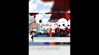 The Slender Brothers rate the animatronic Arctic Foxy view viral gacha gachashorts blowup [upl. by Aiyotal]