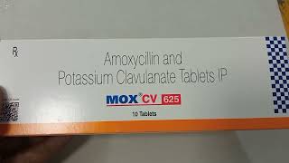 Mox Cv 625 Tablet  Amoxycillin amp Potassium Clavulanate Tablet  Mox Cv 625 mg Tablet Uses Hindi [upl. by Aicila336]