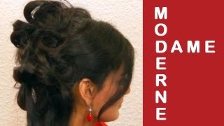 quotModerne Damequot Hochsteckfrisur  für mittel und lange Haare  Haar Tutorial [upl. by Mehalick]