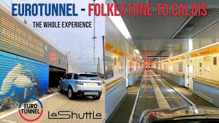 Eurotunnel  Folkestone UK to Calais France  Vehicle Train 2023 [upl. by Aneis814]