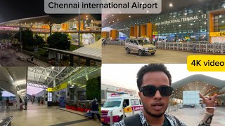 CHENNAI International Airport Arrival and Departure terminal 4K amp Cinematic view [upl. by Humbert]