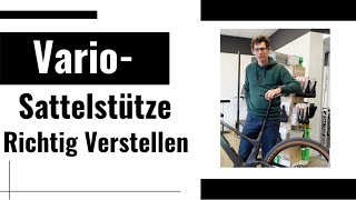 So verstellst du deine Vario Sattelstütze richtig Einstellung und Bedienung [upl. by Adham]