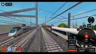 Roblox Northeast Corridor Train Simulator  NJT ALP46 w Comet IV Linden  Elizabeth [upl. by Palila]