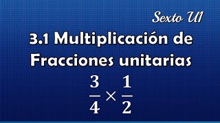 31 Multiplicación por fracciones unitarias Unidad 1 Sexto Grado [upl. by Alled]