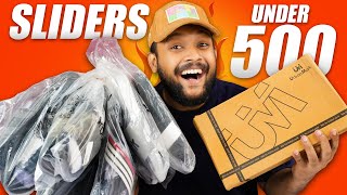 🔥 6 Best SlidersFlipflops Under 500 For Men  Slipper Haul 2023  ONE CHANCE [upl. by Carri]