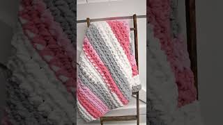 Make 6 Bernat Baby Blanket Yarn Stripes Crochet Patterns Super Chunky Yarn crochet crocheting [upl. by Nadiya422]