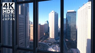 NishiShinjuku Walking in Tokyos Skyscrapers 4K HDR（Relaxing Ambient Sounds in Japan） [upl. by Kent563]