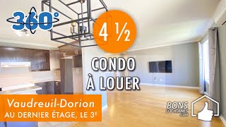 Réalité virtuelle condo à louer  VR condo for rent  VaudreuilDorion 4 ½ BonsLocatairescom [upl. by Kora]