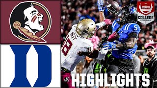 Florida State Seminoles vs Duke Blue Devils  Full Game Highlights  ESPN College Football [upl. by Ahsilaf]