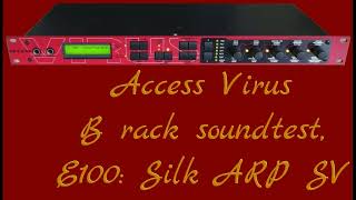 Access Virus B rack Soundtest Part 1 ARP amp Bass [upl. by Remled]