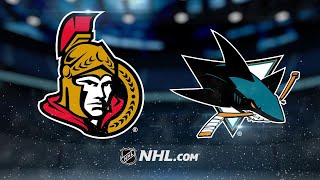 Dell notches shutout in Sharks win over Senators [upl. by Eninej]