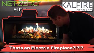 NETZERO KALFIRE E ONE Electric Fireplace Review  Finally a fireplace that looks like gas [upl. by Buck]