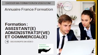 Formation Secrétariat Assistant administratif et commercial devenir secrétaire administrative [upl. by Maidie]