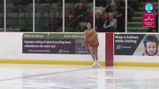 Madeline Schizas SP Skate Ontario Sectional Championships 202425 [upl. by Tabbi]