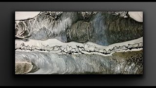 Acrylic Swipe With Metallic Spray Paint WOOZER [upl. by Valentin]