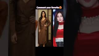 Bollywood actress🥰and Blackpink💗 in same color dressbollywood blackpink diksha trendingsong [upl. by Palua]