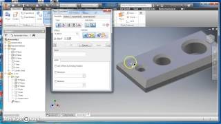 Assembling and Constraining 2 Parts in Inventor [upl. by Etaner381]