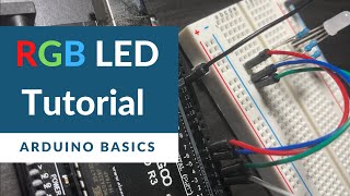 Control an RGB LED with a Button  Beginner Arduino Project [upl. by Black819]