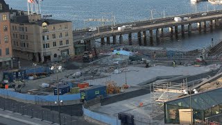 Stockholm Projekt Slussen November 2024 Del 50 UHD 4K [upl. by Yeslrahc412]