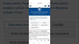 GHID  Programare Pașaport cu domiciliul în România  adulți  Cerere Simplificata Smartphone [upl. by Merissa]