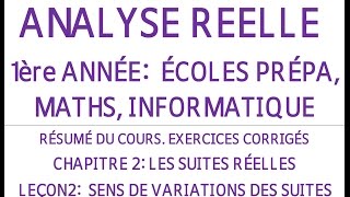 EXERCICES ANALYSE 1ERE ANNEE CHAPITRE2 LECON2 SUITES EXERCICE2 [upl. by Sissy]