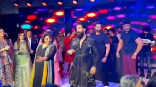 Yash and Darshan dance at Abhishek Ambreesh Marriage party  Rocking Star Yash Dance [upl. by Anir17]