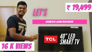 TCL 40 inch led smart tv unboxing and Review  Tamil [upl. by Maribeth869]