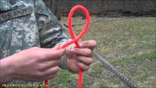 Army Ranger School Basics Knots  The Loop 8 [upl. by Retepnhoj]