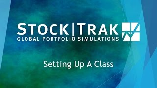 StockTrak Class Set Up [upl. by Ammeg]