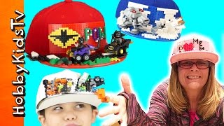 Lego Brick Hats with HobbyKids [upl. by Adilen]