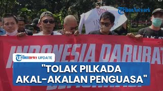 Demo di Gedung MK soal RUU Pilkada Aktivis 98 Serukan Penurunan Jokowi dan Selamatkan Demokrasi [upl. by Noell]