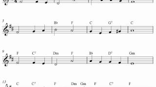 Free alto saxophone sheet music Abide With Me [upl. by Tobie]