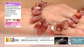 Shell Pearl and Apatite rounds for jewellery making JewelleryMaker LIVE 09022015 [upl. by Elisabet]