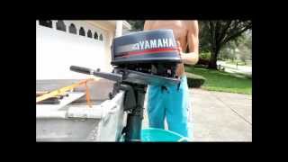 2 stroke yamaha 4 hp outboard [upl. by Yasmeen]